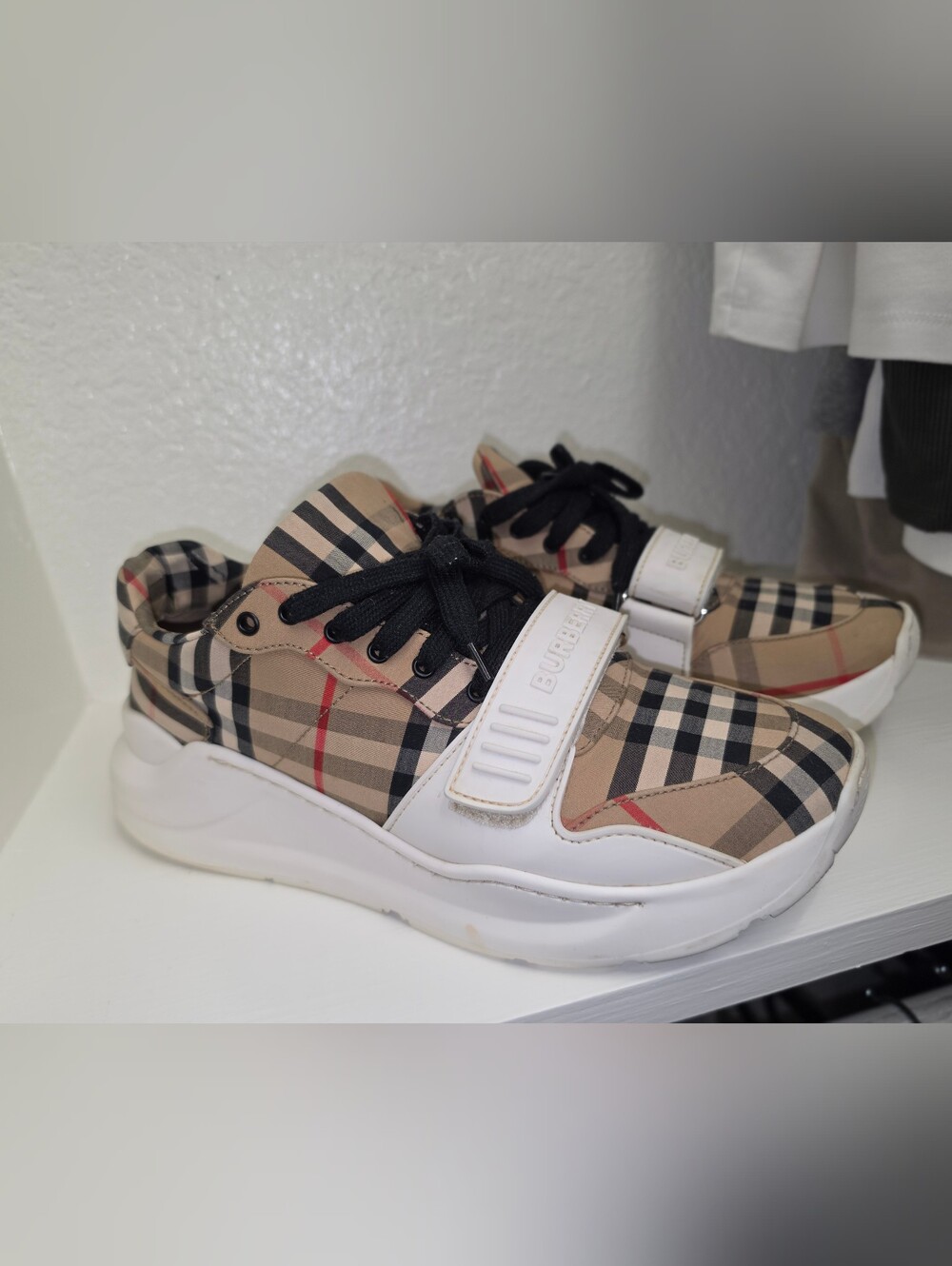 Burberry Women Regis check Trainer sneakers 40